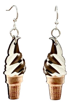 Green Tree Jewelry - Soft Serve Ice Cream Earrings