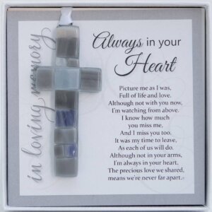 The Grandparent Gift Co. Inc. - Always In Your Heart Sympathy Gift: Mosaic Cross 6307G