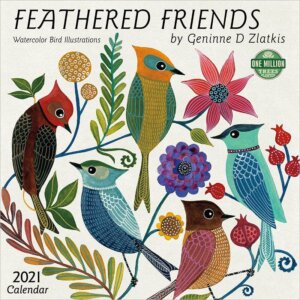 Amber Lotus Publishing - Feathered Friends 2021 Wall Calendar