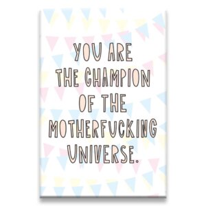 Near Modern Disaster - Champion of the MF Universe - fridge magnet
