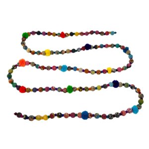 WorldFinds - Kantha Pom Pom Garland