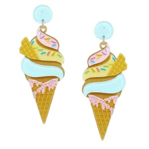 Madeline Love - Ice Cream Cone Acrylic Earrings