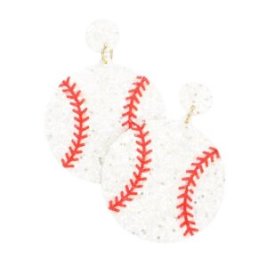 Madeline Love - Felt Back Baseball Sequin Dangle Earrings