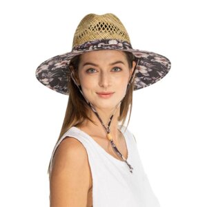 Madeline Love - C.C Tropical Pattern Lifeguard Sun Hat