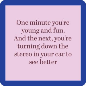 Drinks on Me - Turn Down Stereo Coaster