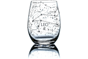 Greenline Goods - Leo Astrology Stemless Wine Glasses