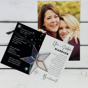 The Grandparent Gift Co. Inc. - You + Shine: Warrior Handmade Stained Glass Star 7703