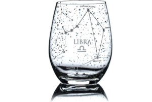 Greenline Goods - Libra Astrology Stemless Wine Glasses