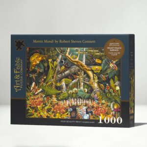 Art & Fable Puzzle Company, LLC - Mantis Mundi, 1000-pc Velvet-Touch Puzzle