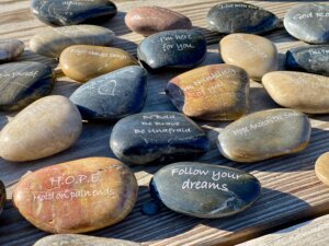 SHOPGIVECOURAGE - Inspirational River Rock Word Stones - Bulk Qty No Display