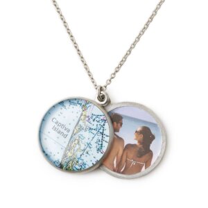 Chart Metalworks - Pewter Swing Locket Necklace