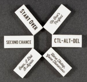 Peter Pauper Press - Second Chance Erasers (6-piece Set)