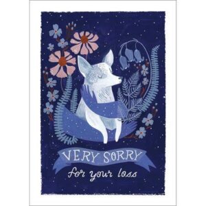 Amber Lotus Publishing - Dog Sympathy Greeting Card (6 Pack)