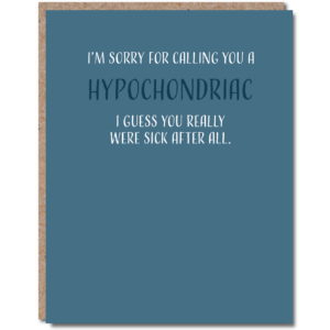Modern Wit - Get Well Card - Feel Better Card - Encouragement Card SY001