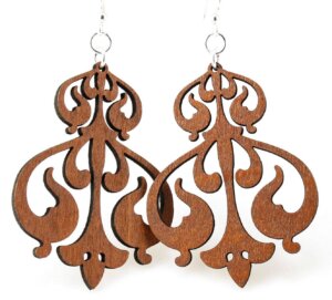 Green Tree Jewelry - Rorschach Ink Design Earrings