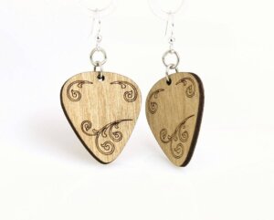 Green Tree Jewelry - Guitar Pick Earrings