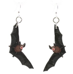 Green Tree Jewelry - Spooky Bat Earrings