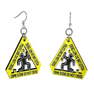 Green Tree Jewelry - Crime Scene Earrings #1768