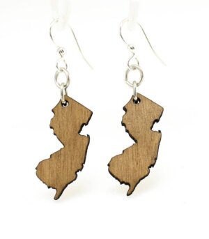 Green Tree Jewelry - New Jersey State Earrings