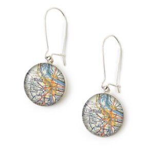 Chart Metalworks - Silver Dangle Earrings