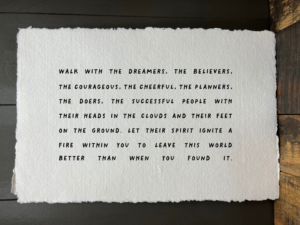 Lily and Sparrow - Walk with the Dreamers | Paper Print