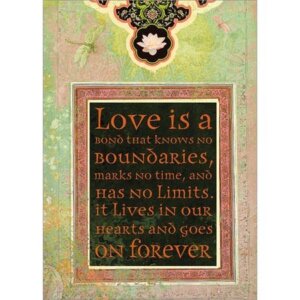 Amber Lotus Publishing - Love Is a Bond Greeting Card (6 Pack)