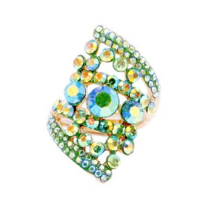 Madeline Love - Bubble Stone Cluster Stretch Ring