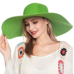 Madeline Love - Solid Floppy Straw Sun Hat