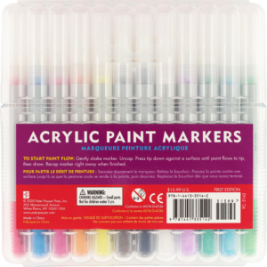 Peter Pauper Press - Studio Series Acrylic Paint Marker Set (12-piece set)