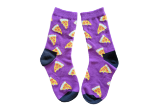 Purple Pizza Socks
