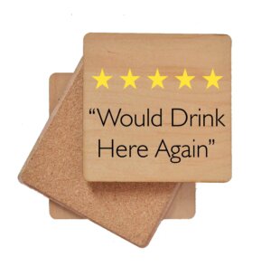 Driftless Studios - Would Drink Here Again Bar Coasters