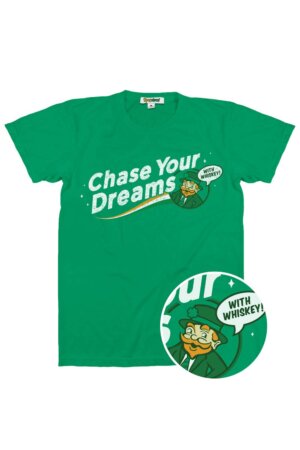 Tipsy Elves - Men's Chase Your Dreams with Whiskey Tee