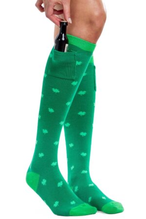 Tipsy Elves - Women's Shamrock Shot Pocket Socks
