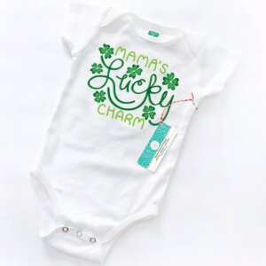 Sunny Day Designs - Lucky Charm Organic Cotton Baby Onesie