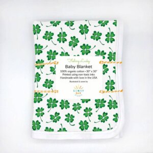 Sunny Day Designs - Feeling Lucky Organic Cotton Baby Blanket
