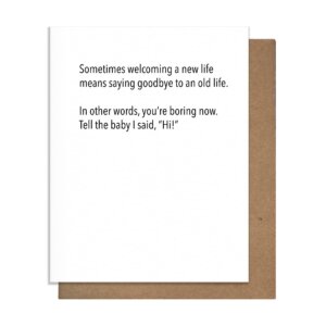 Pretty Alright Goods - Boring Now - Baby Card