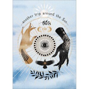 Amber Lotus Publishing - Another Trip Around the Sun Greeting Card (6 pack)