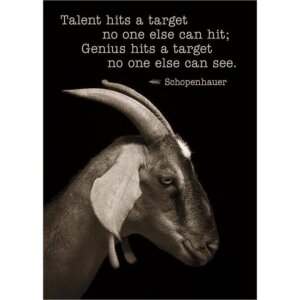 Amber Lotus Publishing - Genius Hits A Target Greeting Card (6 Pack)
