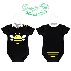 Liventi - Bumblebee Black Boogie Tee Funny Tails Yellow button