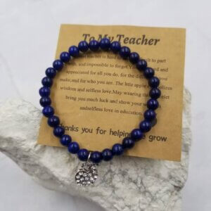 The Pretty Jewellery - Teacher Lapis Lazuli Stone Bracelet